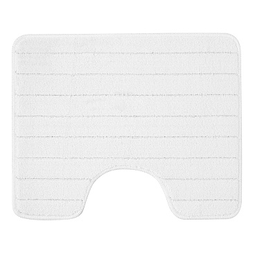 Коврик для туалета белый 50х60 см Fora Wave (FOR-PP-WAV50-60W)