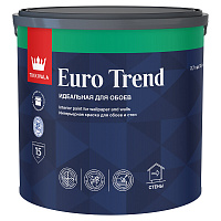 Краска моющаяся Tikkurila/Tikkivala Euro Trend база C бесцветная 2,7 л