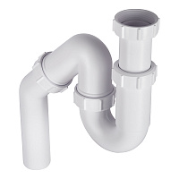 Сифон для раковины и мойки McAlpine 1 1/2х40 мм без выпуска с соединением 40 мм (MRSK12)