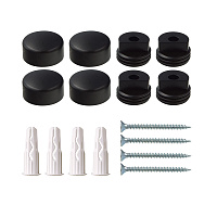 Набор для крепления зеркала черный Hard-Fix