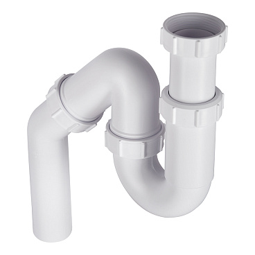 Сифон для раковины и мойки McAlpine 1 1/2х40 мм без выпуска с соединением 40 мм (MRSK12)