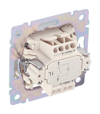 Выключатель Legrand Valena одноклавишный встраиваемый алюминий с подсветкой (694340)