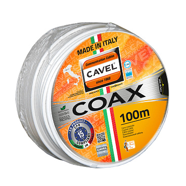 Кабель коаксиальный телевизионный SAT 703 В 1х1,13 мм экранированный Cavel (100 м)