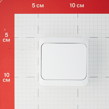 Выключатель Systeme Electric Этюд одноклавишный накладной белый с самовозвратом (KA10-001B)