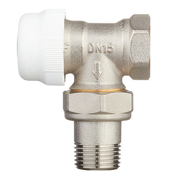 Клапан термостатический угловой Valtec 1/2 НР(ш) х 1/2 ВР(г) для радиатора (VT.031.N.04)