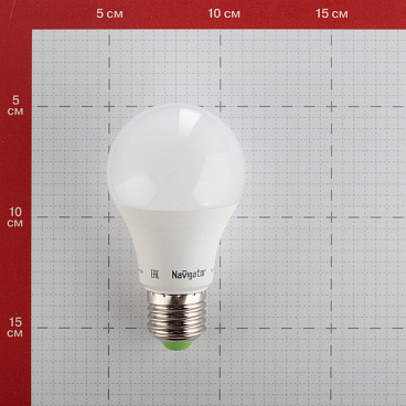 Лампа светодиодная Navigator E27 2700К 10 Вт 800 Лм 220 В груша A60 матовая диммируемая