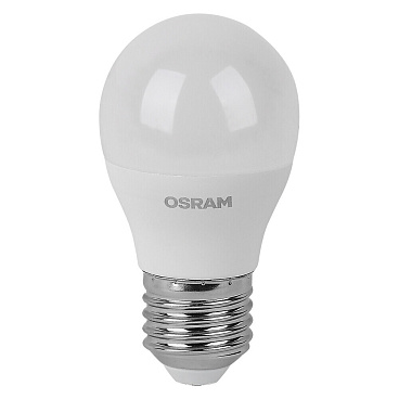 Лампа светодиодная Osram E27 2700К 7 Вт 600 Лм 170-250 В шар Р60 матовая