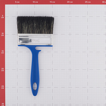 Кисть плоская смешанная щетина пластиковая ручка Wenzo Pro 100х12 мм для красок на водной основе