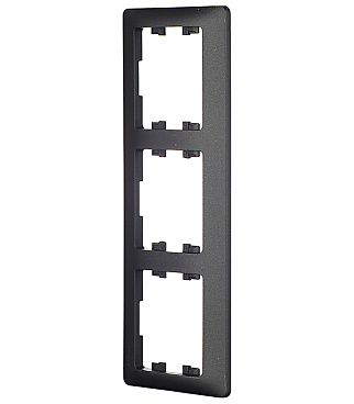 Рамка Systeme Electric Glossa трехместная антрацит (GSL000703)