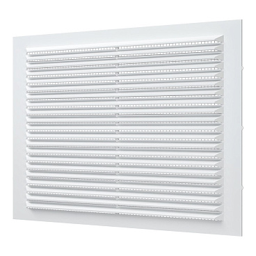 Решетка вентиляционная пластиковая приточно-вытяжная Era С 234х234 мм с сеткой белая