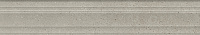Монсеррат Бордюр Багет серый светлый матовый обрезной 7,3х40 BLF007R