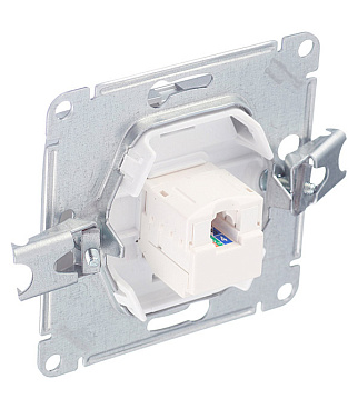 Розетка компьютерная Systeme Electric Glossa встраиваемая алюминий RJ45 (GSL000381К)