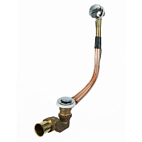 Сифон для ванны Wirquin 1 1/2х40 мм регулируемый слив d50 мм с выпуском d70 мм полуавтомат (30987154)