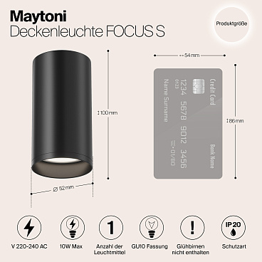 Потолочный светильник Technical C052CL-01B