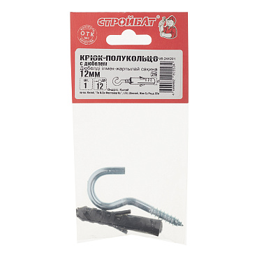 Шуруп-полукольцо с дюбелем 8,0x70 мм SX-12 Wkret-met
