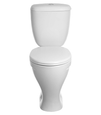 Унитаз-компакт Santeri Воротынский с косым выпуском с сиденьем пластик белый (1.P401.7.S00.00B.F)