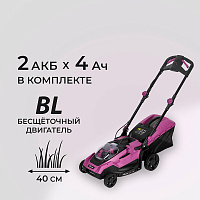 Газонокосилка аккумуляторная КМ АТОМ 36 В 400 мм 4Ач Li-Ion 2 АКБ и ЗУ (CL-184BL/2 KIT)