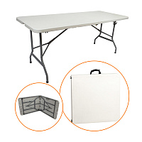 Стол-книжка разборный пластиковый белый 1810х745х745 мм (СТР180Л)