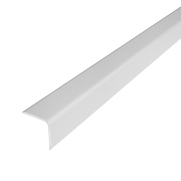Уголок для плитки матовый скошенный край алюминиевый 2700х15х15 мм белый