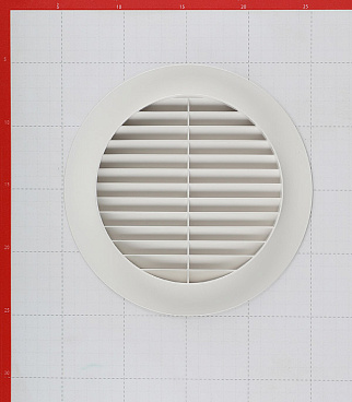 Решетка вентиляционная пластиковая наружная Era РКН круглая d186 мм с фланцем d150 мм