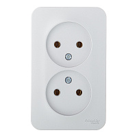 Розетка Systeme Electric Blanca накладная алюминий (BLNRA000213)