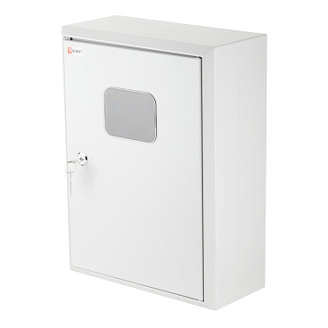 Щит учетно-распределительный навесной EKF PROxima ЩУРн 1/12 металлический IP31 400х300х140 мм 12 модулей с окном для снятия показаний счетчика