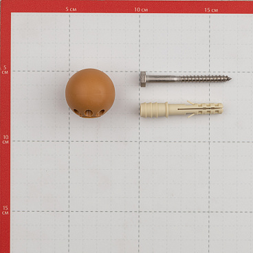 Упор дверной с крепежом бук