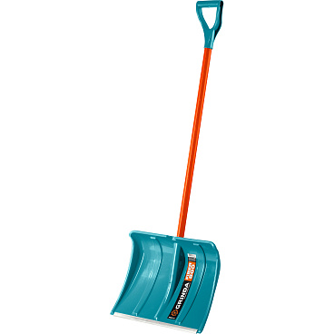 Снеговая лопата GRINDA PROLine FIBER-500 500 мм пластиковая с алюминиевой планкой, особопрочный легкий черенок из фибергласса, V-ручка