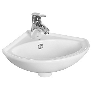 Раковина-мини Sanita Beep 36 см угловая подвесная белая (VERSAWB01)