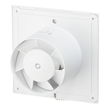 Вентилятор осевой Auramax A с тяговым выключателем 160х160 мм d100 мм белый