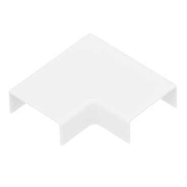 Угол плоский для кабель-канала DKC 22х10 мм белый (00407)