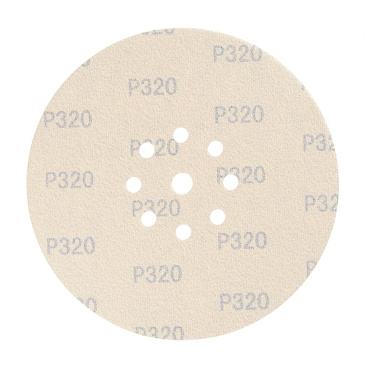 Диск шлифовальный КМ Gold d225 мм P320 на липучку бумажная основа (5 шт.)