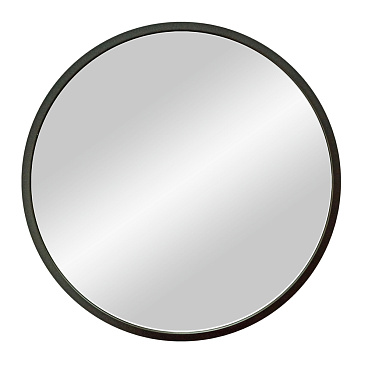 Зеркало круглое 60 см в раме черной Continent Mealhada (ЗЛП2413)