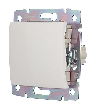 Переключатель Legrand Valena одноклавишный встраиваемый белый проходной (694262)