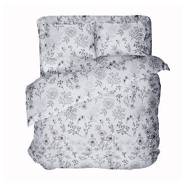 Комплект постельного белья Евро бязь Самойловский текстиль Утро мультиколор с простыней 220х240 см