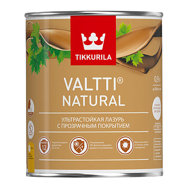 Антисептик Tikkurila/Tikkivala Valtti Natural декоративный для дерева бесцветный 0,9 л