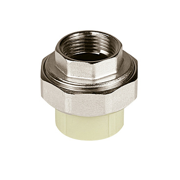 Муфта полипропиленовая Valfex разъемная (американка) 25 мм х 3/4 ВР(г) серая (10155020Г)