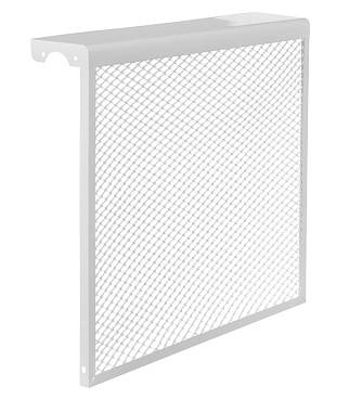 Экран декоративный металлический Evecs ДМЭР 610х690 мм белый 7-ми секционный