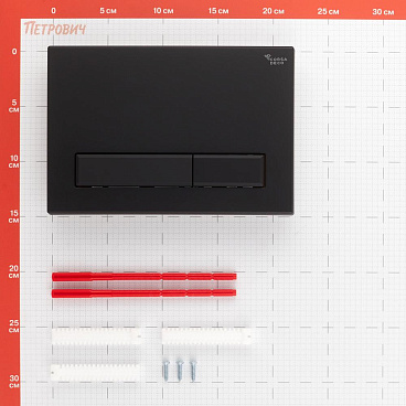 Клавиша смыва для инсталляций Corsa Deco TX черная матовая (FBTXB)