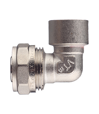 Угол VALTEC (VTm.352.N.002605) 26 обж(ц) х 3/4 ВР(г)