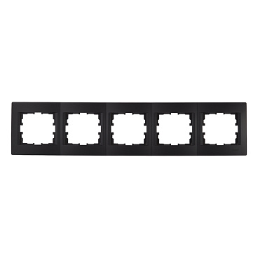 Рамка Lezard Karina пятиместная черный бархат (707-4200-150)
