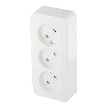 Розетка Systeme Electric Blanca накладная белая со шторками (BLNRA001311)