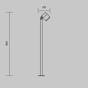 Ландшафтный светильник Outdoor O497FL-L12B3K