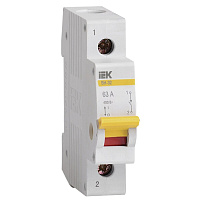 Выключатель нагрузки IEK Karat ВН-32 1P 63А 400 В на DIN-рейку (MNV10-1-063)