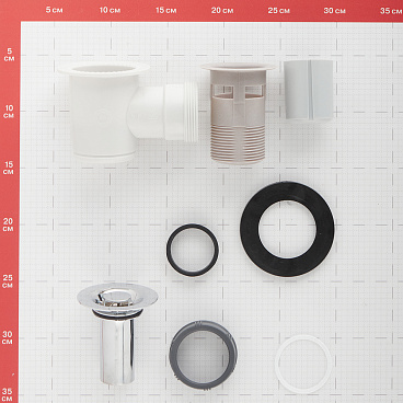 Сифон для душевого поддона Wirquin Tourbillon слив d50 выход d40 мм (34020201)