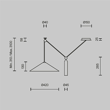 Подвесной светильник Maytoni P080PL-01B