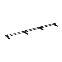 Снегозадержатель трубчатый овальный Вегасток VegaLux 3 м черный янтарь RAL 9005