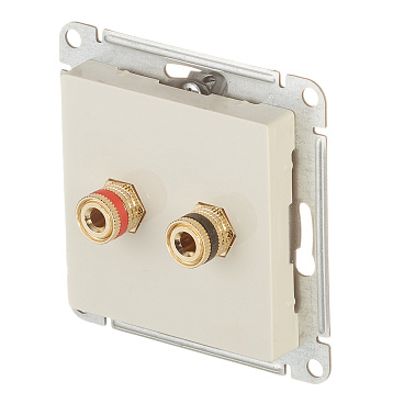 Розетка аудио Systeme Electric AtlasDesign встраиваемая бежевая (ATN000287)