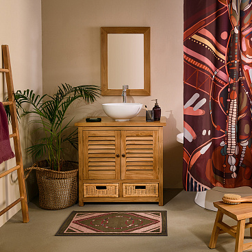 Дозатор для мыла Moroshka Ethnic настольный стекло фиолетовый (G87-95)