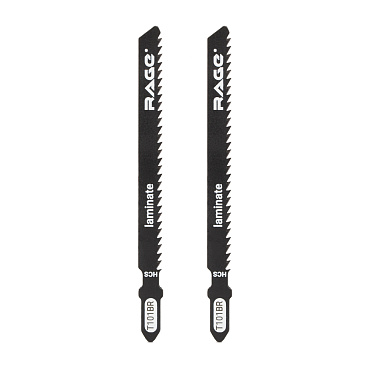 Пилки для лобзика Rage by Vira T101BR (552033) по дереву L75 мм чистый рез (2 шт.)